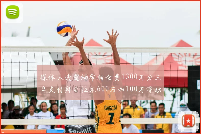 媒体人透露杨希转会费1300万分三年支付拜合拉木600万加100万浮动