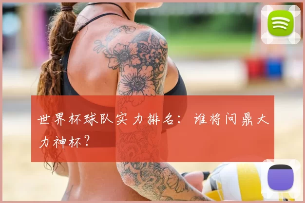 世界杯球队实力排名:谁将问鼎大力神杯?