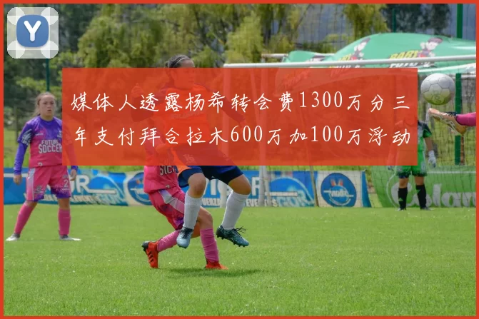 媒体人透露杨希转会费1300万分三年支付拜合拉木600万加100万浮动