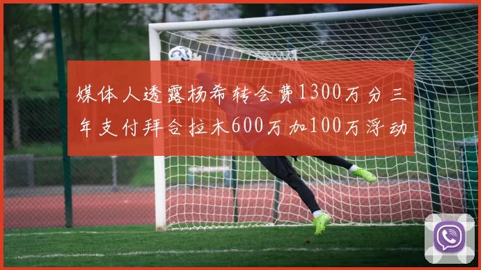 媒体人透露杨希转会费1300万分三年支付拜合拉木600万加100万浮动